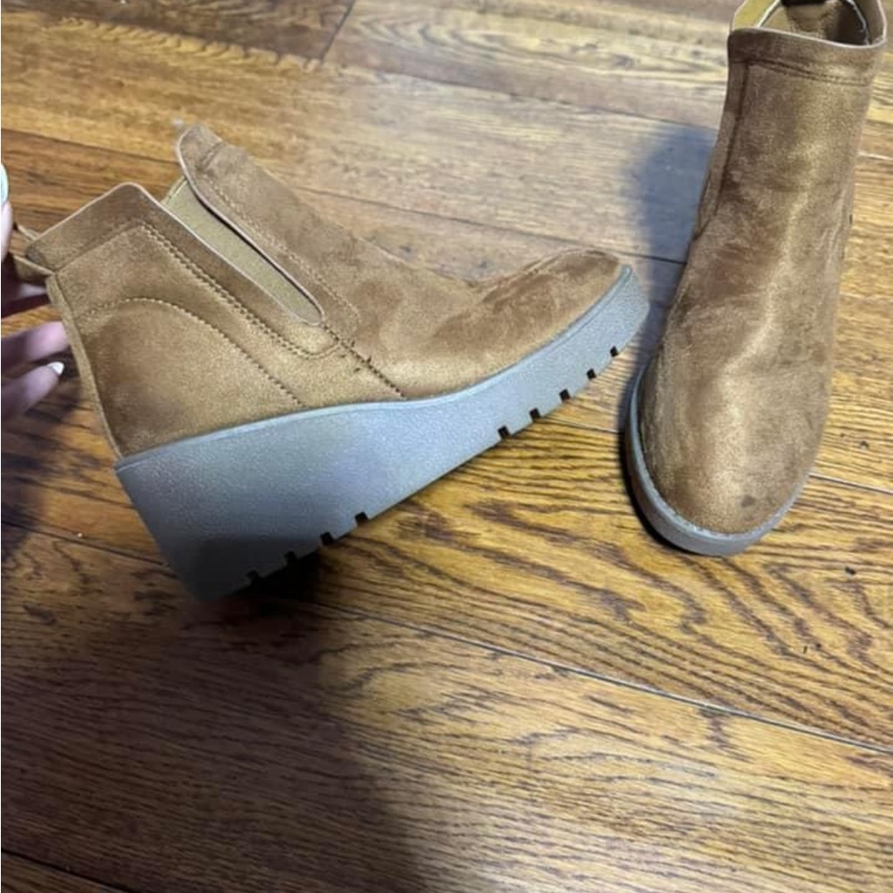 Brown Wedge Heels